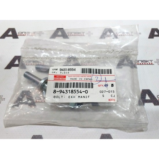 Engine bolt Isuzu 8943185540 Genuine Engine bolt Isuzu 8943185540 Genuine