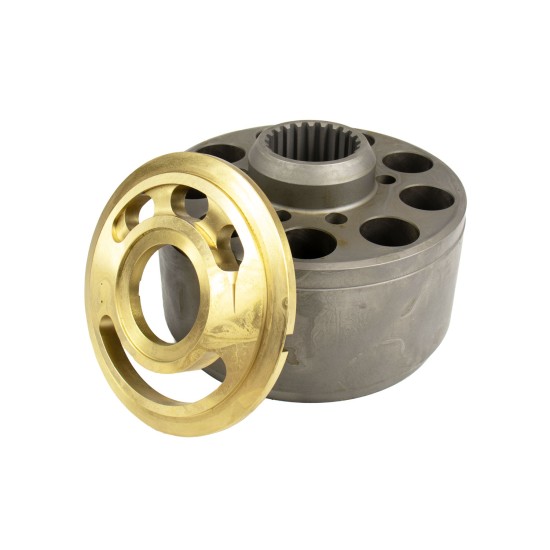 Cylinder block and Valve plate Left Kawasaki VOE14552721 HANDOK Cylinder block and Valve plate Left Kawasaki VOE14552721 HANDOK