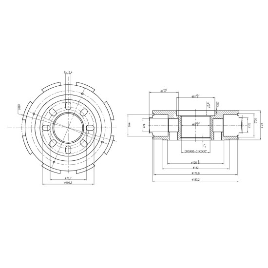 Rotor group Bosch Rexroth MCR10 Two speed (2WL) Piston D=38.5 mm AFM