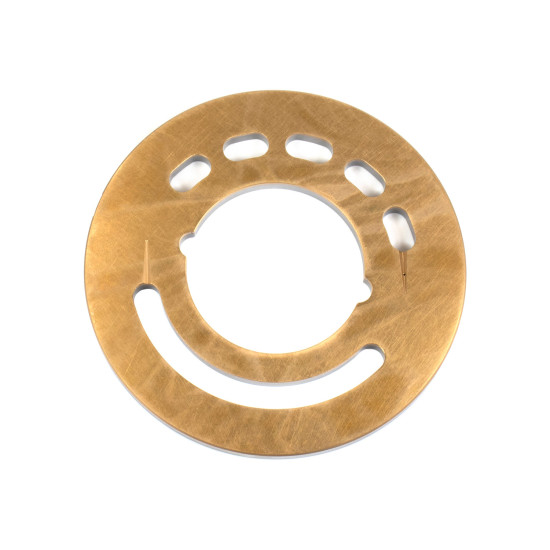 Valve plate Left Bosch Rexroth R902448402 6 windows bimetal SKS Valve plate Left Bosch Rexroth R902448402 6 windows bimetal SKS