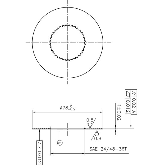 Friction Plate Bosch Rexroth MCR3, MCR03 AFM
