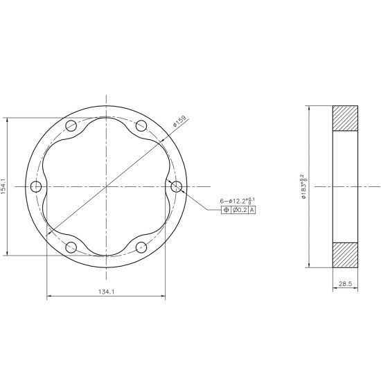 Stator Poclain Hydraulic MS02, MSE02 ID=159 mm AFM