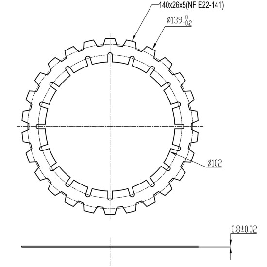 Separation Plate Poclain Hydraulic MS08, MSE08, MS11, MSE11, MS18, MSE18 AFM