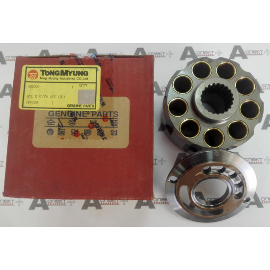 Cylinder block and Valve plate Left Hitachi 2042059+2044792 HITACHI Cylinder block and Valve plate Left Hitachi 2042059+2044792 HITACHI