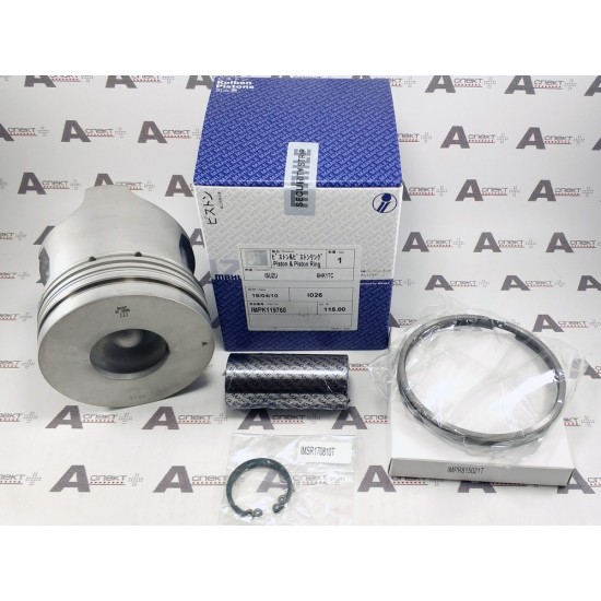 Piston Kit (piston, pin, ring, snap ring) Isuzu 1121119760 IZUMI Piston Kit (piston, pin, ring, snap ring) Isuzu 1121119760 IZUMI