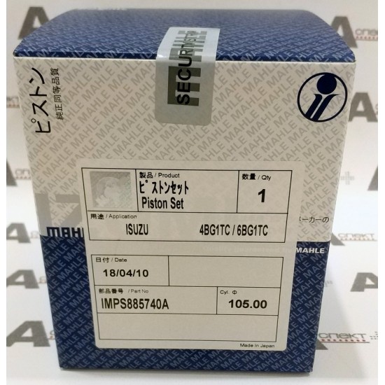 Piston Set (piston, pin, snap ring) Isuzu 8973585740 IZUMI