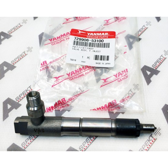 Fuel Injector Yanmar 729906-53100 Genuine Fuel Injector Yanmar 729906-53100 Genuine